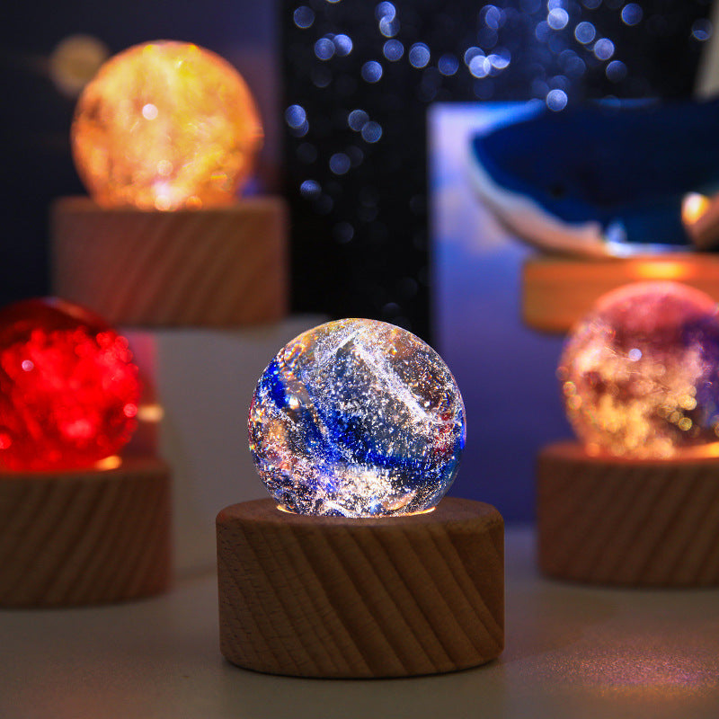 Colourful crystal starry night lamp 4