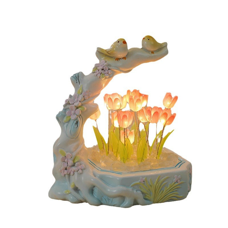 creative lighting ideas with tulip night light
