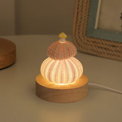 Shell Sea Urchin night light assembled