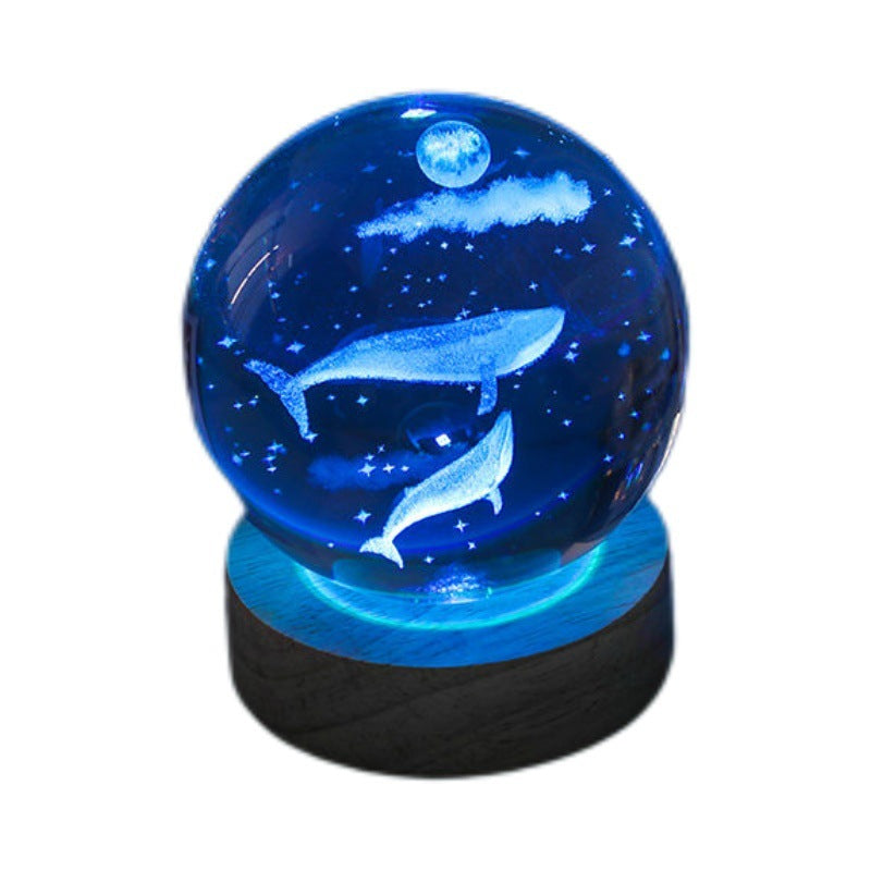 enticing visual of the crystal ball night light
