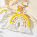 Vibrant Multi-Colour Butterfly Flower Keychain Pendant Image 7