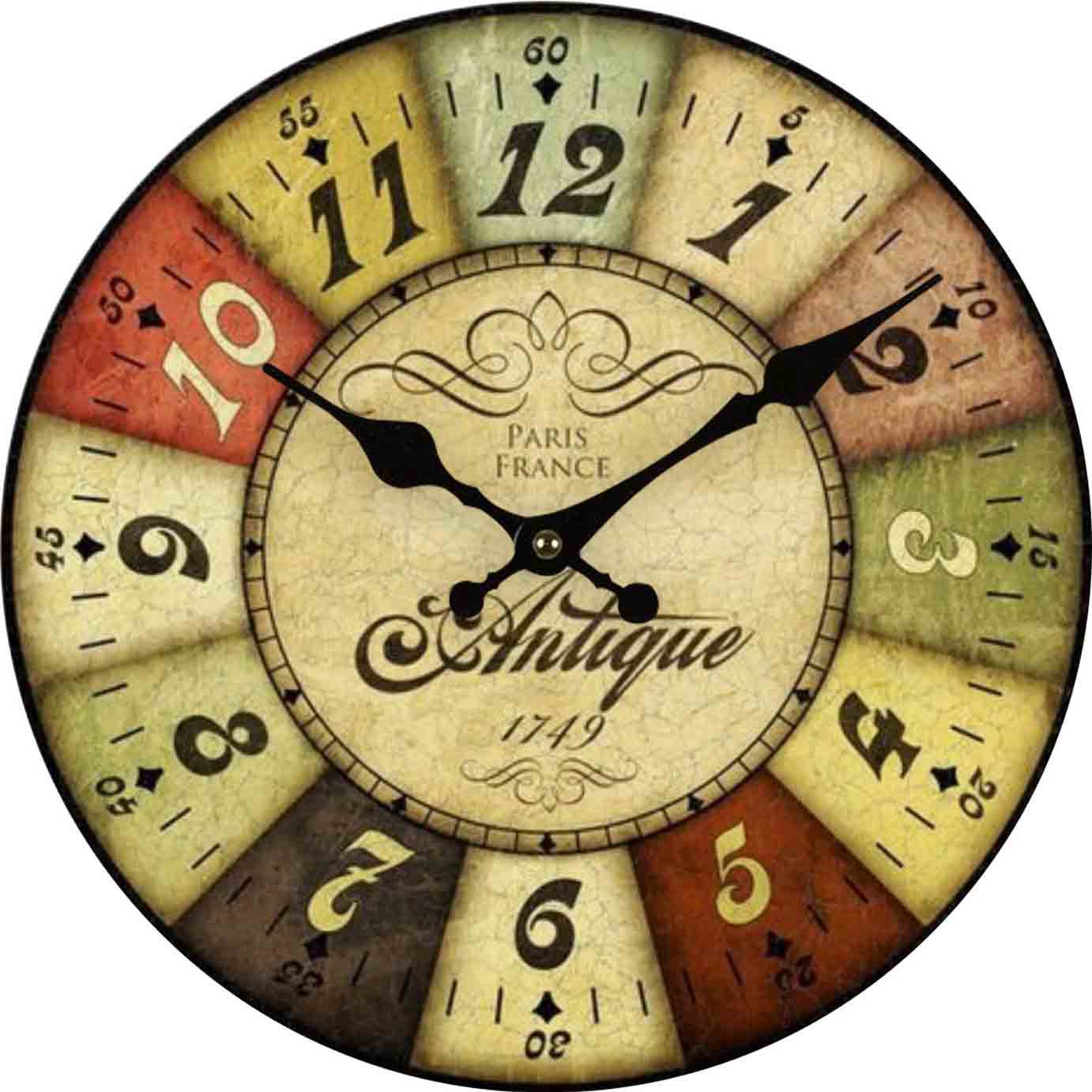 Silent quartz movement clock