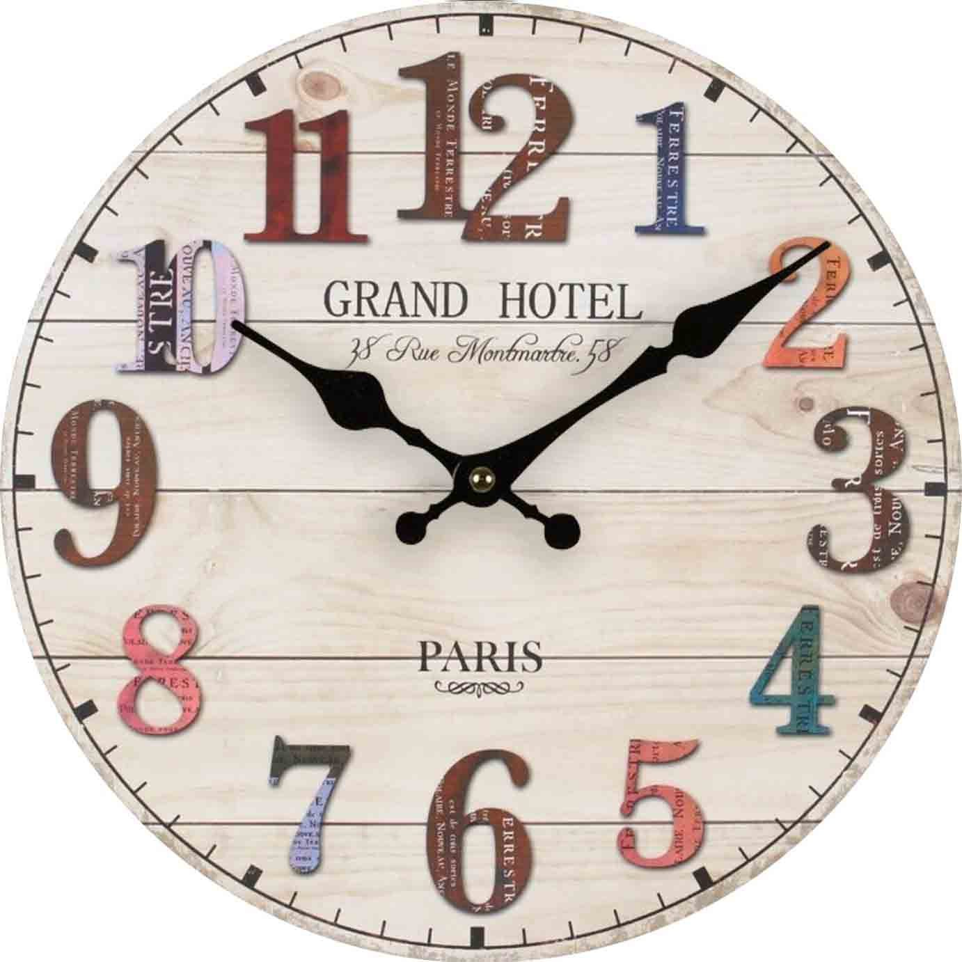 Elegant wall clock mounted in a modern home