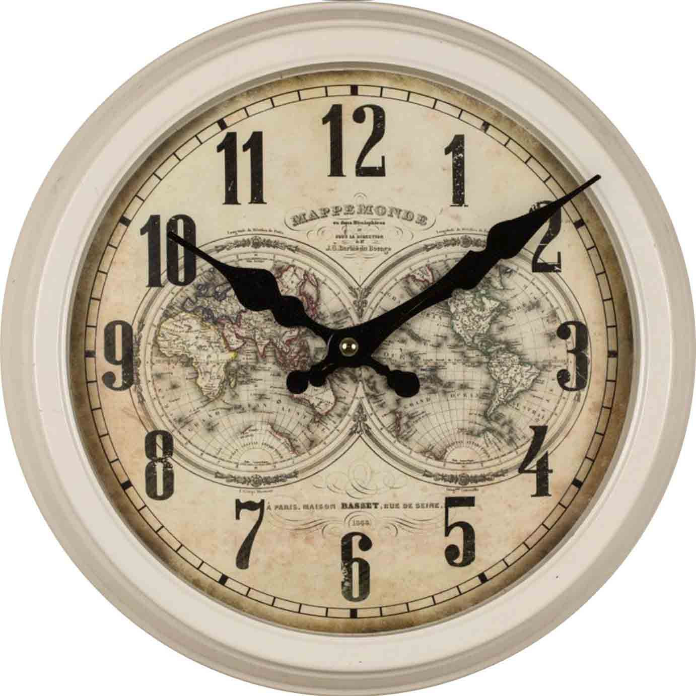 high-density wood wall clock details