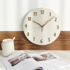 Lightweight wall clock hung on a kitchen wall