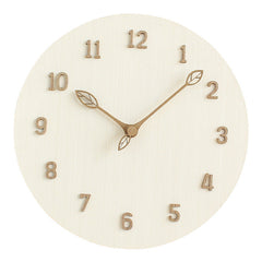 Wooden clock with minimalist aesthetic
