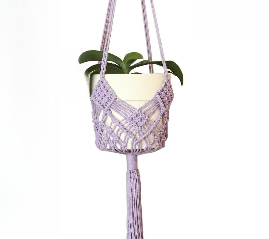 Decorative net plant bag for stylish home gardening