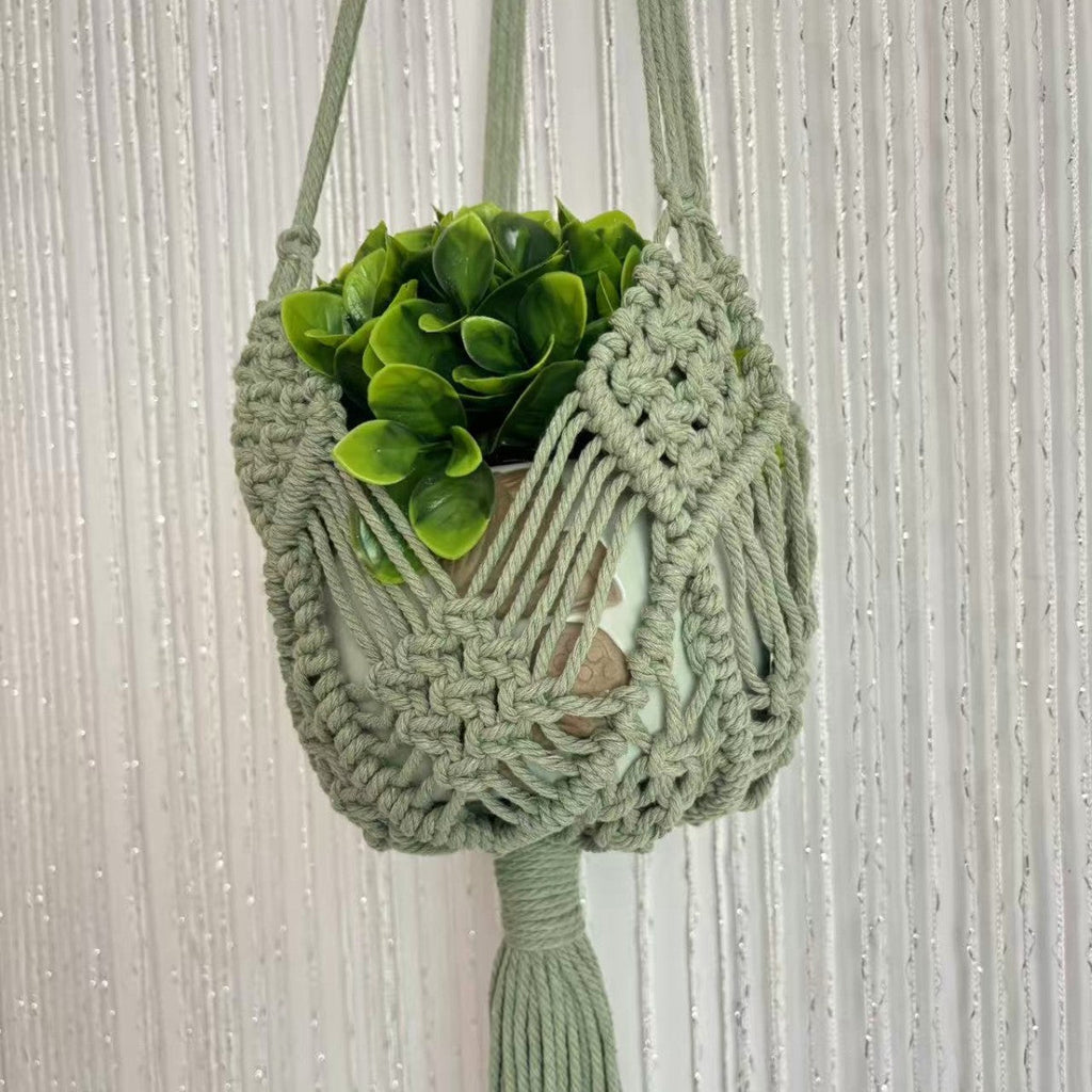 Outdoor decorative plant holder with a bohemian style