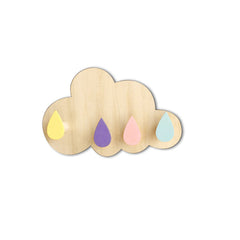charming hooks for clothing and bags in playrooms