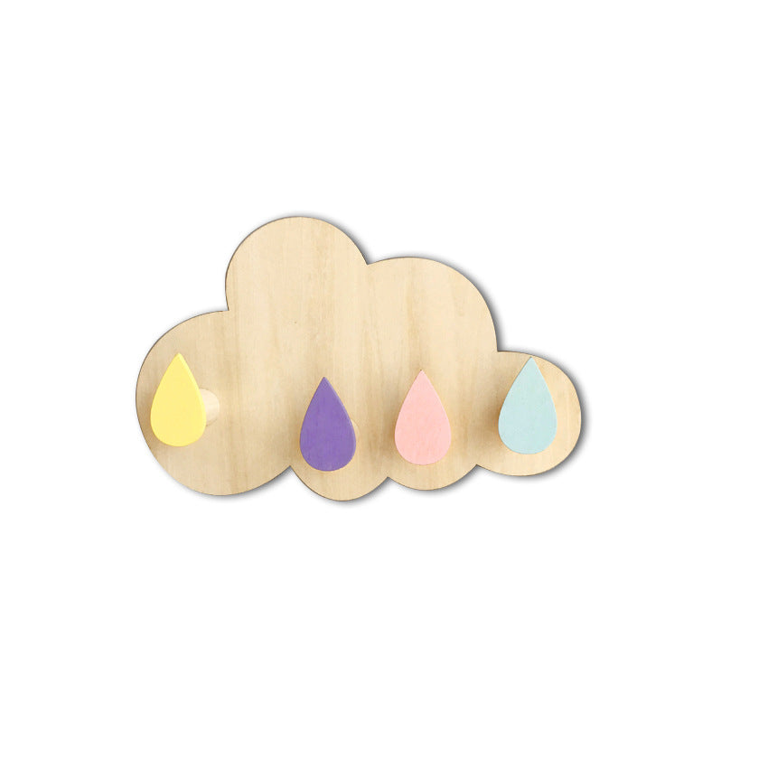 charming hooks for clothing and bags in playrooms