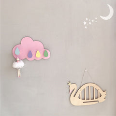 creative wooden hooks for children's room organisation