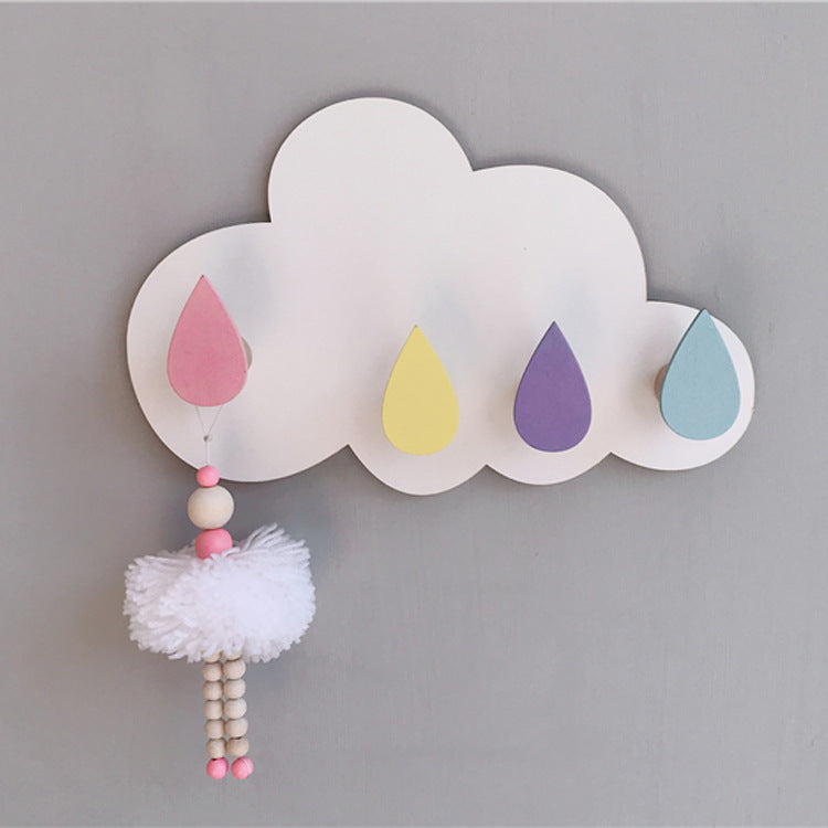 decorative wall-mounted hooks for kids accessories