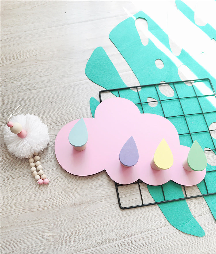 functional wall hooks in a playful design