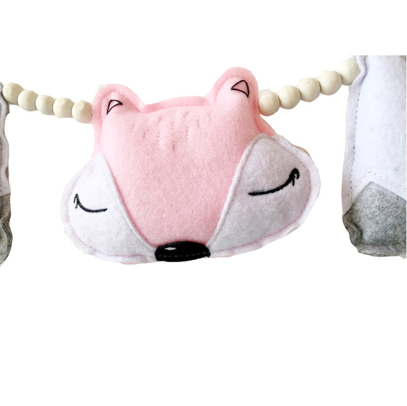 Fox and mountain themed kids room decoration