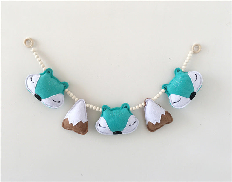 Brightly coloured wooden beads for nurseries