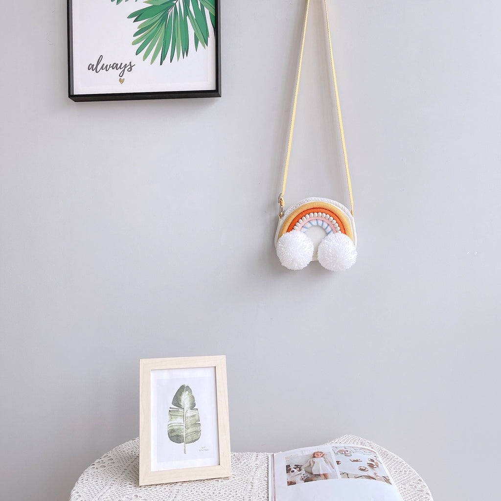 Rainbow themed kids storage solution