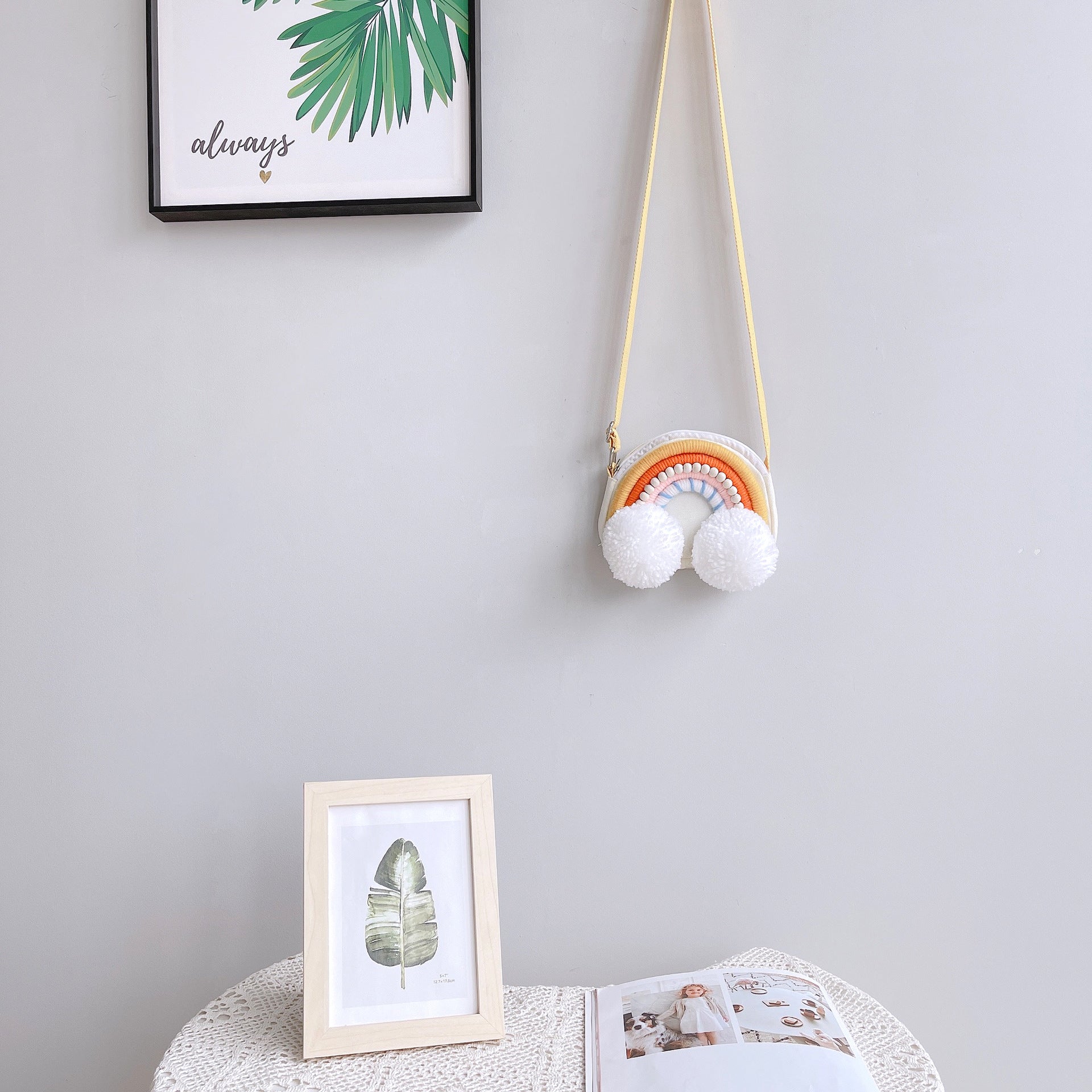 Rainbow themed kids storage solution