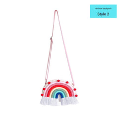 Child's room decorated with rainbow organiser