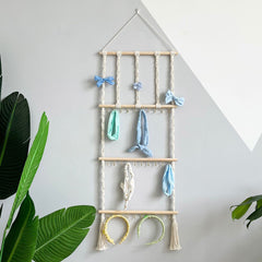 Cotton rope wall décor for stylish hair accessories