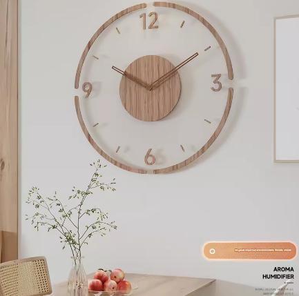 Wall mounting process of modern digital clock