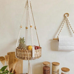 Elegant design of handwoven cotton basket