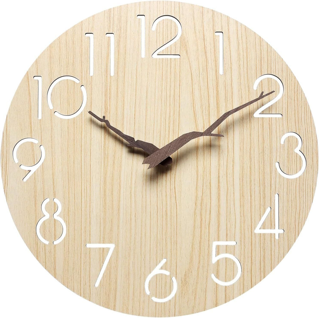 Side view of the stylish MDF wall clock