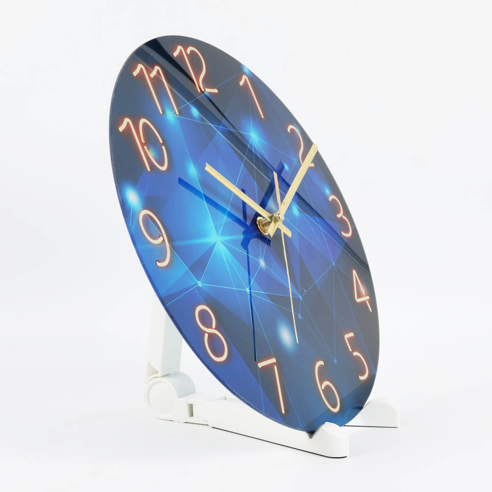 Close-up of starry sky design on wall clock image 2
