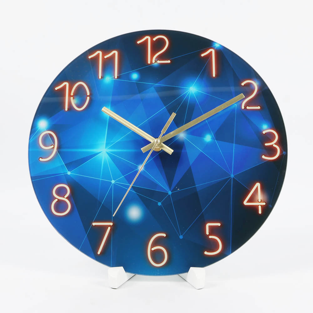 Durable glass and plastic wall clock image 5