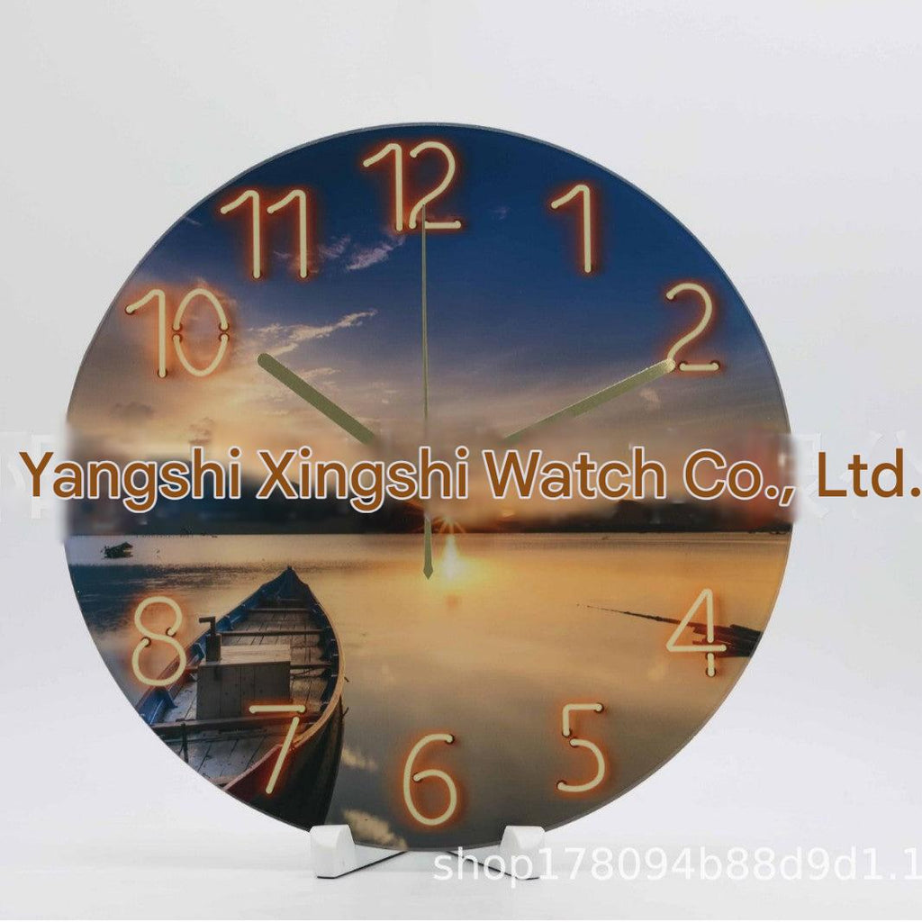 Installation of a stylish wall clock image 7