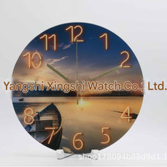 Installation of a stylish wall clock image 7