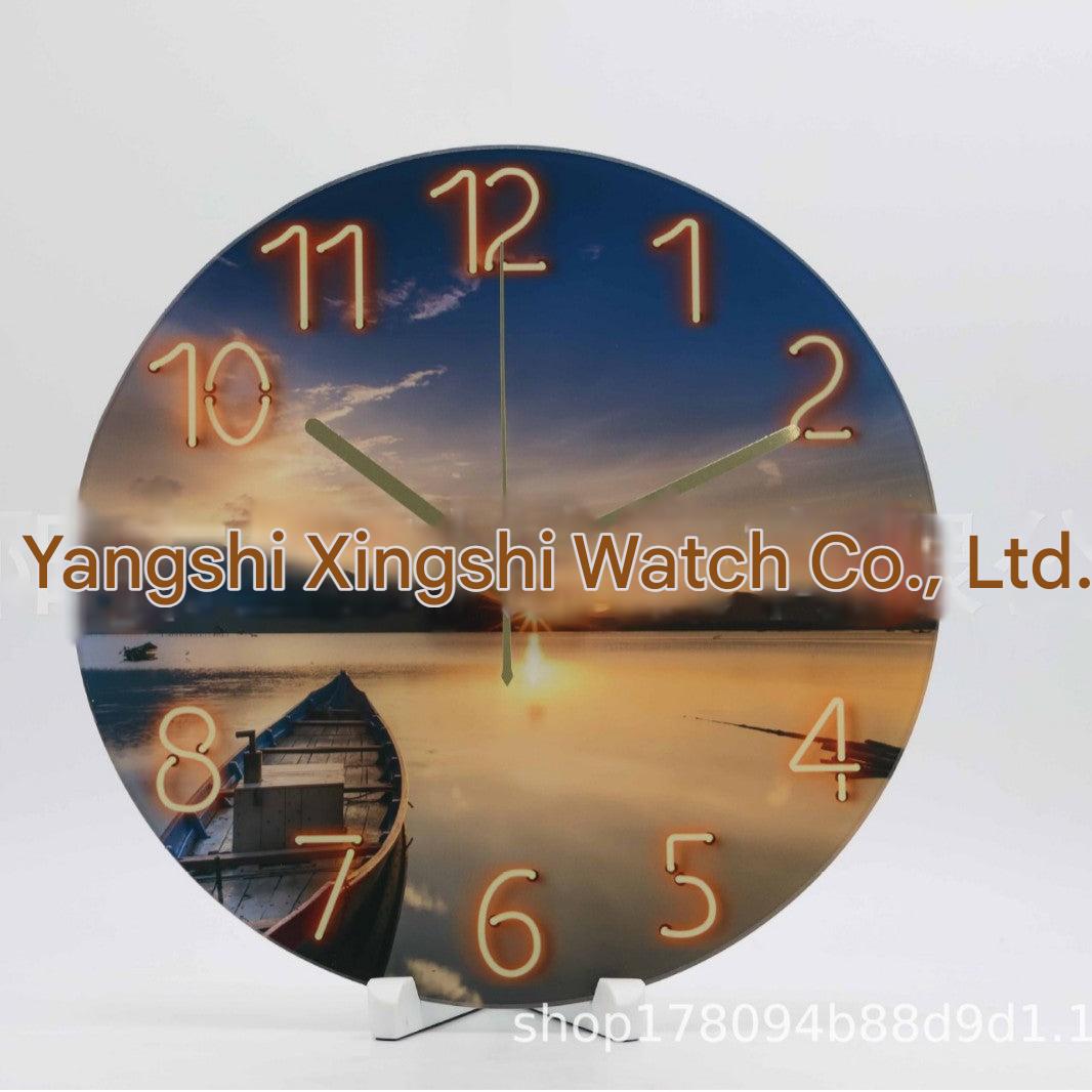 Installation of a stylish wall clock image 7