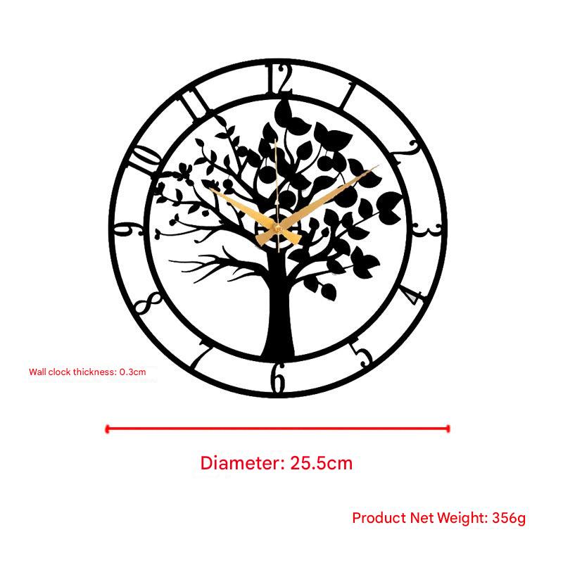 Artistic metal wall clock showcasing unique design