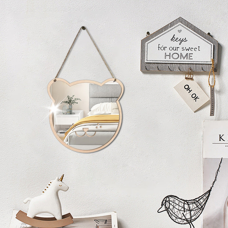 Cute animal acrylic mirror wall stickers