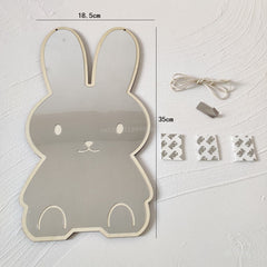Charming kids decorative mirror on wall