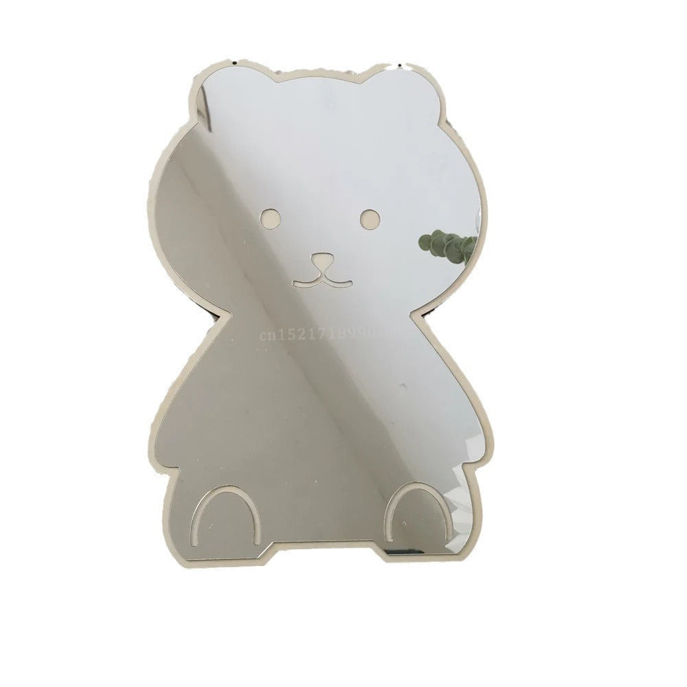 Whimsical animal mirror in a child's room