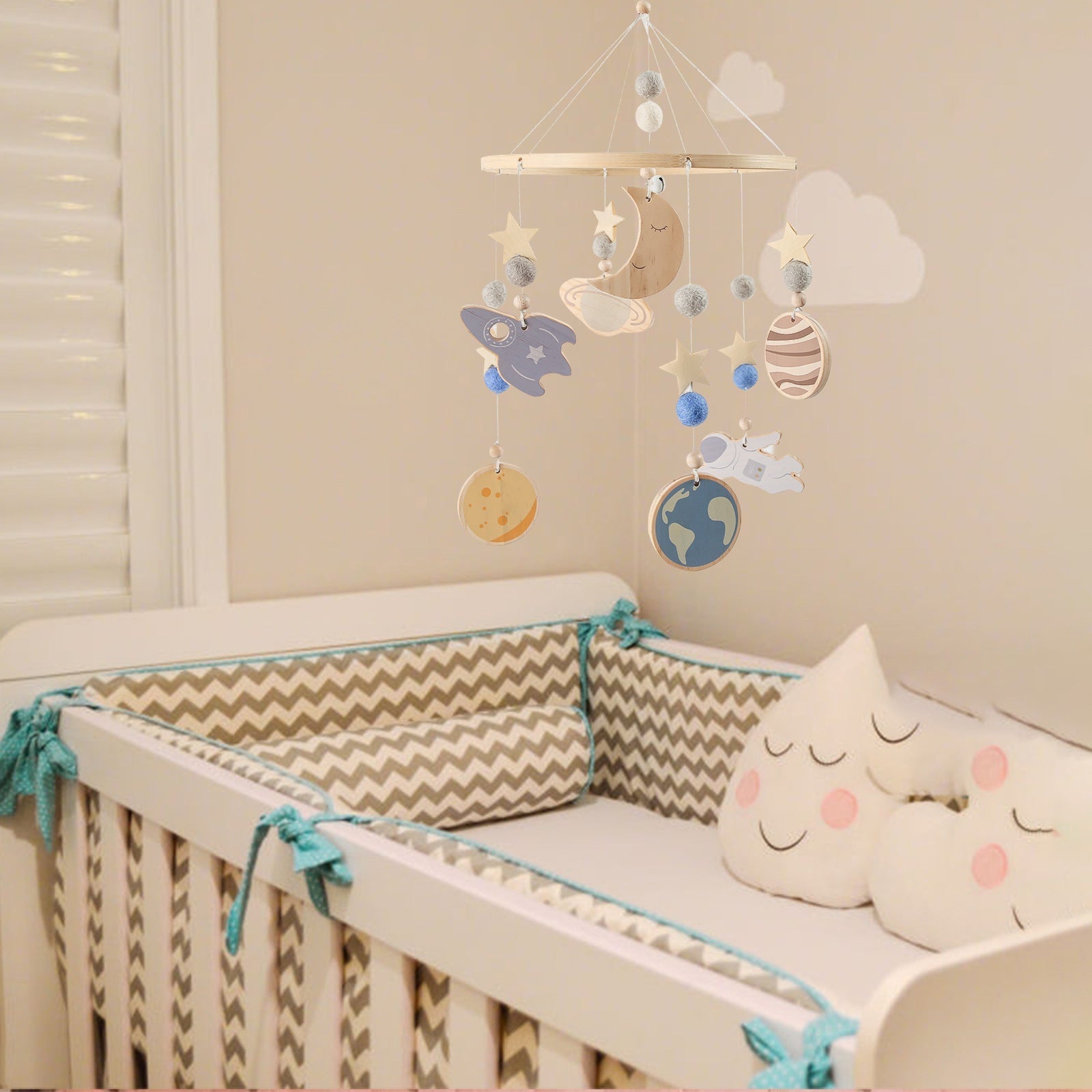 Hanging Colourful Toys for Baby Crib Mobile