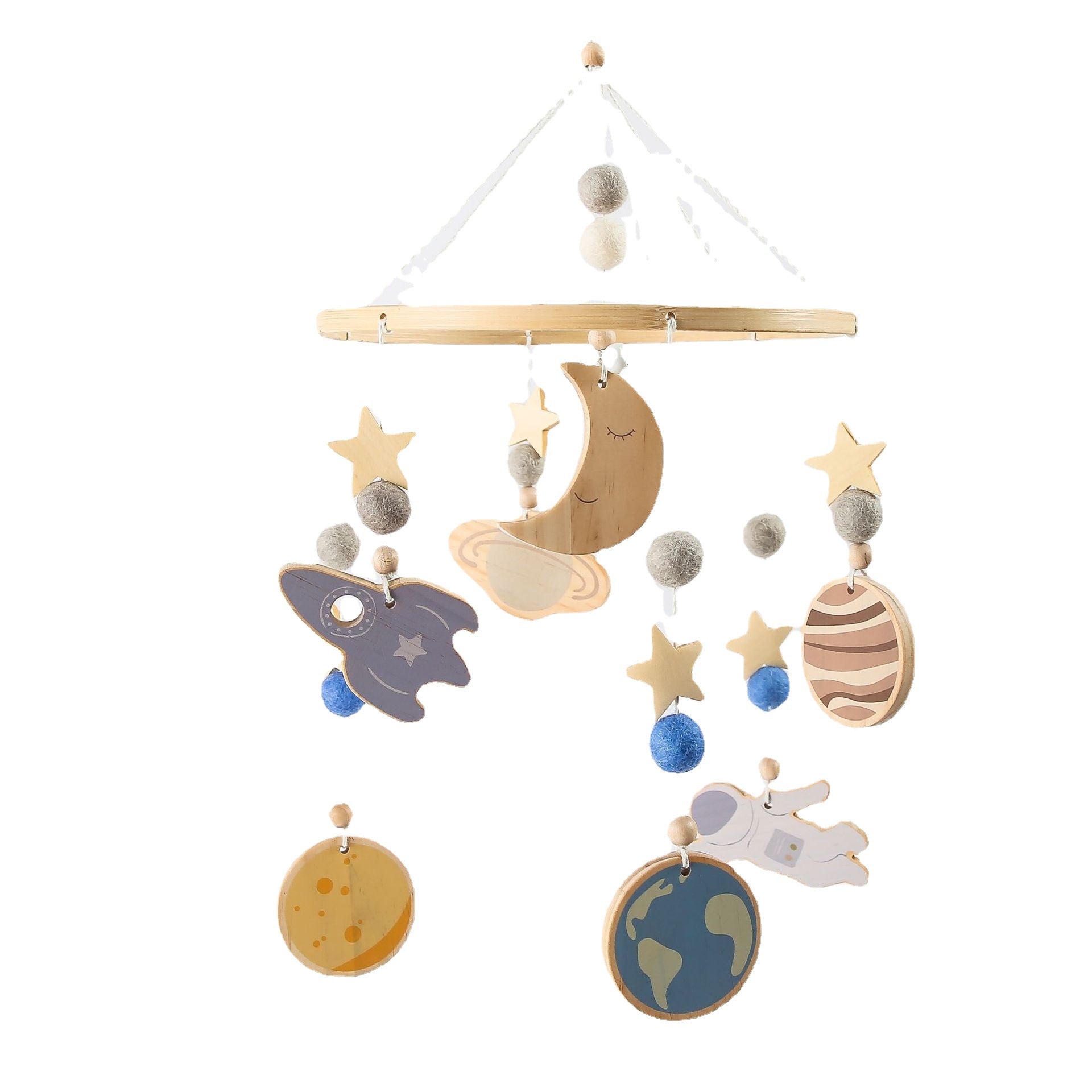 Gentle Rotating Toys on Crib Mobile