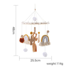 Close-up of Baby Beech Wood Crib Mobile