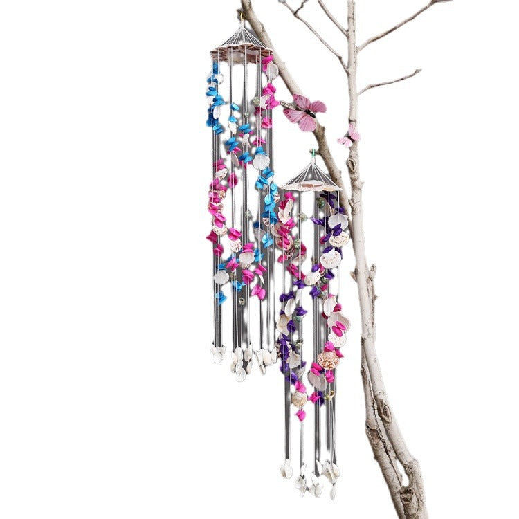 Crafted Japanese wind chime in outdoor setting