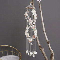 19-tine design wind chime in natural surroundings
