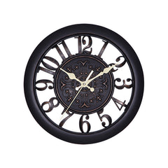 Stylish Vintage Wall Clock in Living Room Setting