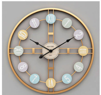 close-up of silent wall clock mechanism