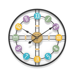 modern minimalist wall clock front view
