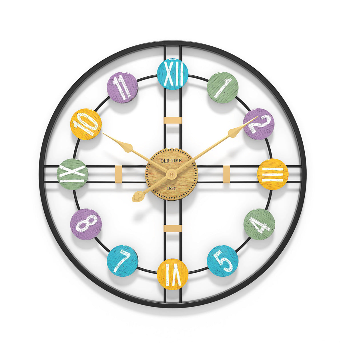 modern minimalist wall clock in home setting