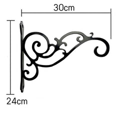 Outdoor iron flower basket with sunshine lighting