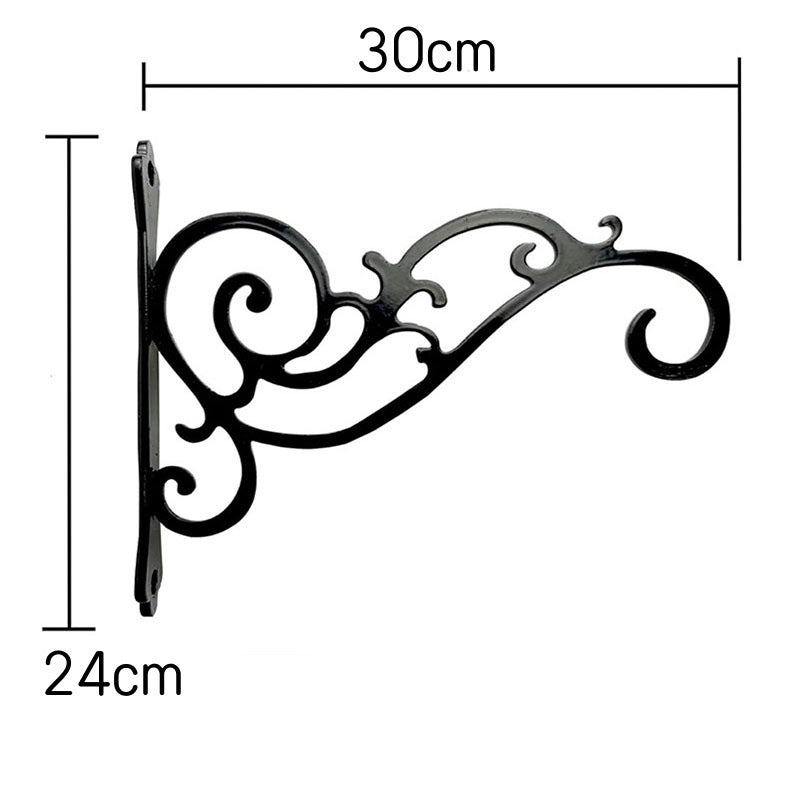 Outdoor iron flower basket with sunshine lighting