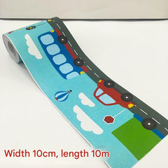 Close-up of self-adhesive tile patterns