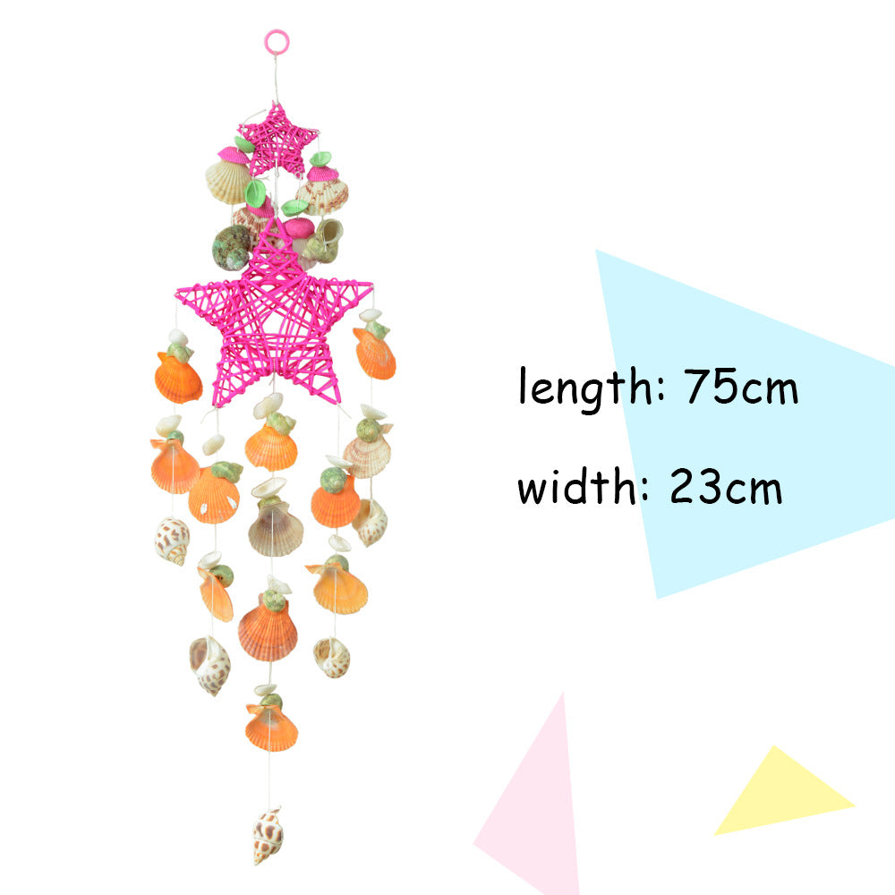 Handmade Starfish and Seashell Wind Chime