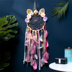 Multicolour dreamcatcher hanging decor