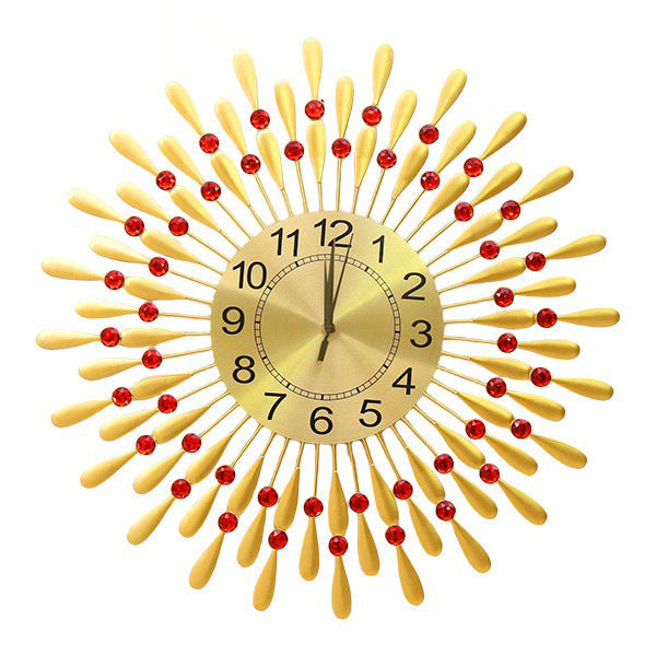 Durable Metal Wall Clock on display